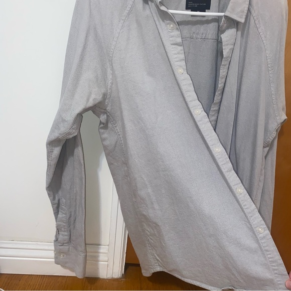 GREY BUTTON UP - Picture 8 of 10